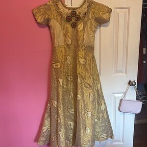 Indian Gold Embellished Dress